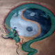 This design incorporates a dragon.