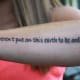 Fashionable, unusual fonts and lettering contribute to and personalize the message.