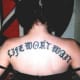"Life Won't Wait" done in Old English font