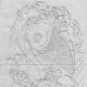 Here is the line drawing of the koi tattoo, design by Bill Liberty.