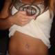 Standard navel piercing