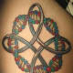 "DNA is life" (by Evan Gealy, Kyklops Tattoo, Pittsburgh, PA)