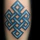 A blue knot. (by Kirk Sheppard, Fleshworks Tattoos, Victoria BC Canada)