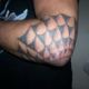 Web on bent elbow