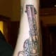 Gun Tattoo Design