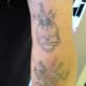 Skull (before): Definitely faded and a little odd. But to each his own I guess.