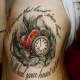 Clock and heart.