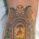 Grandfather clock.