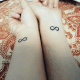 Infinity symbol tattoos are another way to represent time.