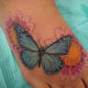 Butterfly and flowers, simple yet beautiful