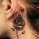 Larger piece flowing down the neck