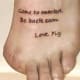 Funny little ditty on foot without toe