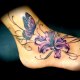 Foot tattoo.
