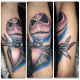 Halloween tattoo.