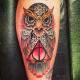 Owl and Deathly Hallows tattoo