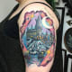 Hogwarts castle tattoo