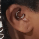 Finally, here is my ear as it normally looks, with the daith healed and no longer infected!