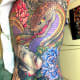 Japanese snake and namakubi tattoo by horiai 初代彫あい