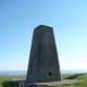 Marker and surveying triangulation point on Garth Mountain.