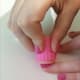 Quickly press image onto nail...