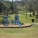 Children’s playground in bowl of Spotts Park