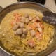 Be very carful with the seafood as the scallops are delicate.