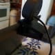 Webcam clamped to monitor