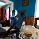 Webcam mounted to a mini-tripod