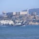 Arriving at Alcatraz by boat