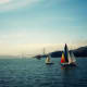 Sailboats and Golden Gate Bridge