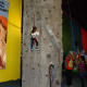 Rockwall climbing at the gameroom in Austin's Park and Pizza Pflugerville TX
