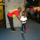 Rock Climbing on the Rockwall in the game room at Austin's Park and Pizza Pflugerville TX