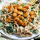 Summertime shrimp alfredo