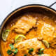 Cashew coconut salmon curry