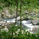 View from the bridge of Tiklas Falls Resort.