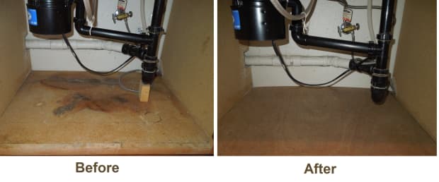 How To Replace Rotted Wood Under A Kitchen Sink Diy Guide Dengarden - Replacing Bathroom Floor Rotted In Kitchen Sink How To