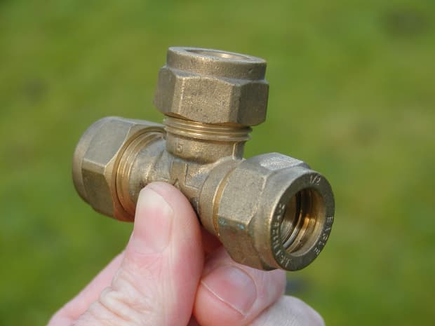 COMPRESSION Plumbing Fittings Brass MM STRAIGHT ELBOW TEE STOP END COUPLING 