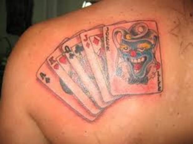 Pin by Agathe Boissonnot on Jolly Joker  Joker card tattoo Card tattoo  designs Playing card tattoos