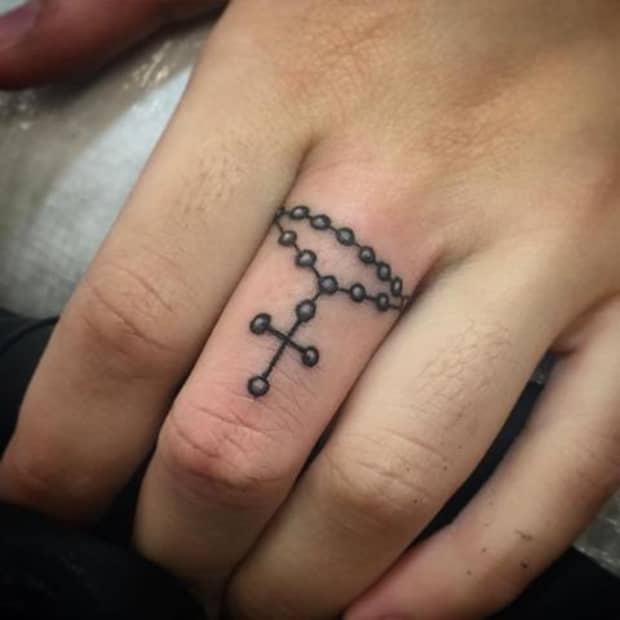 Rosary Bead Tattoo Ideas Designs And Meanings Tatring