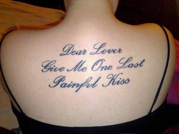 Tattoo Ideas Lyrics About Love Tatring