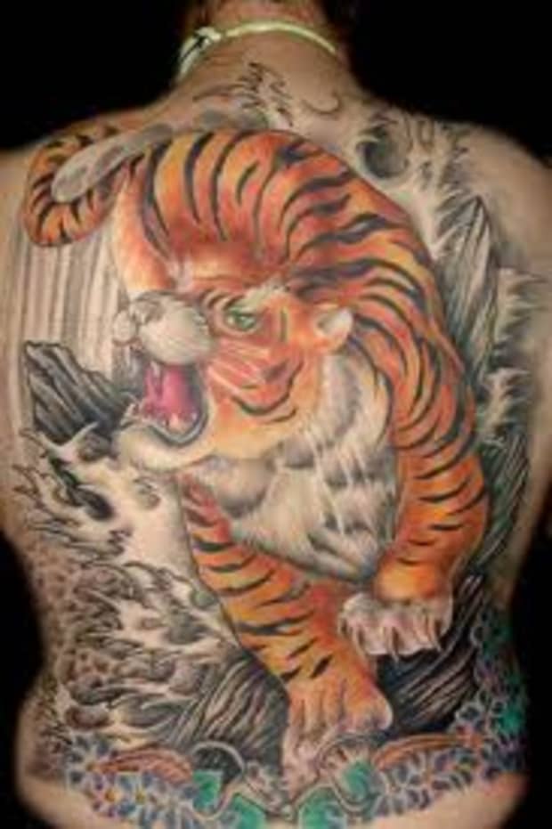 Discover 89+ about tiger back tattoo unmissable .vn