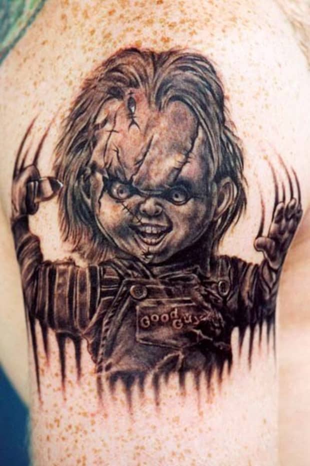 Chucky the Killer Doll Tattoo Ideas and Examples - TatRing