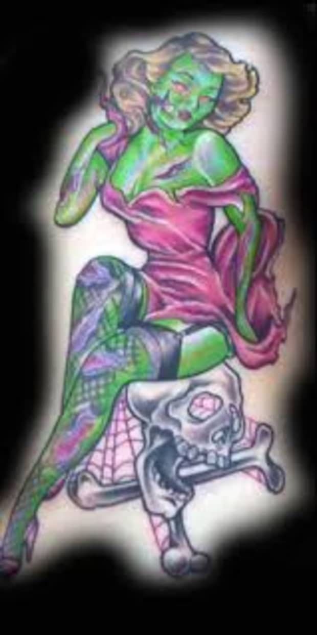 zombie pin up tattoo sailor