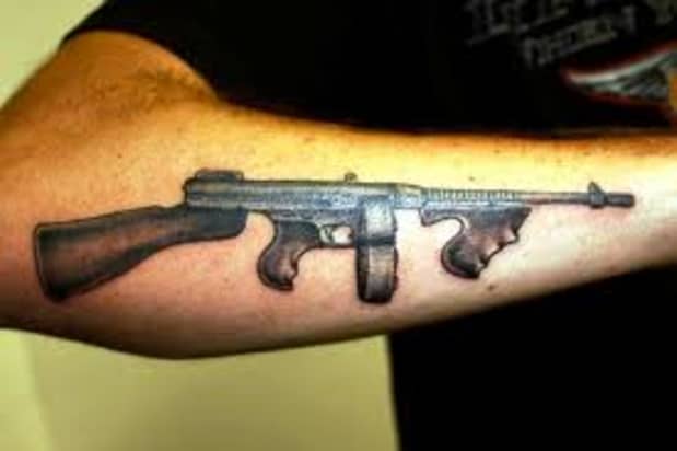 Jesus Mafia  Tommy gun tattoo ink  Ale Spike Tattoo  Facebook