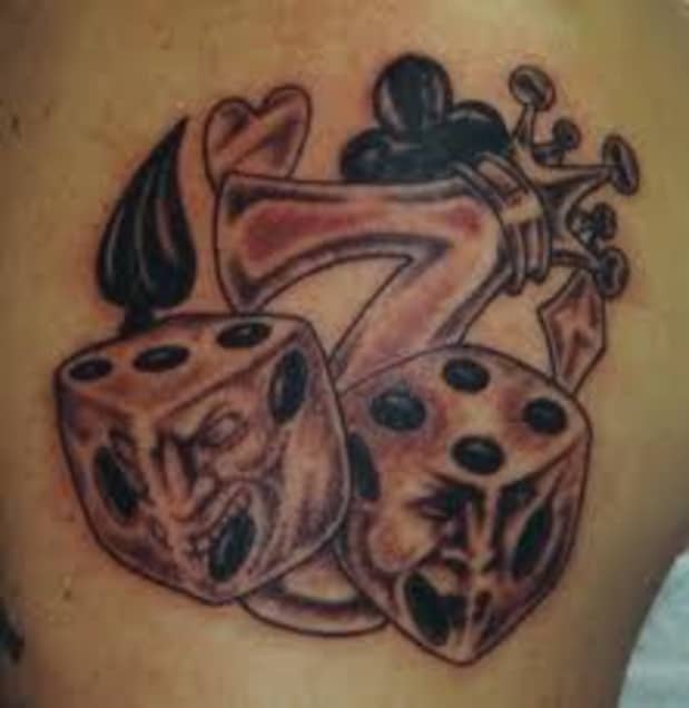 Flaming Dice Tattoo Meaning