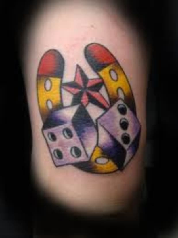 Flaming Dice Tattoo Meaning