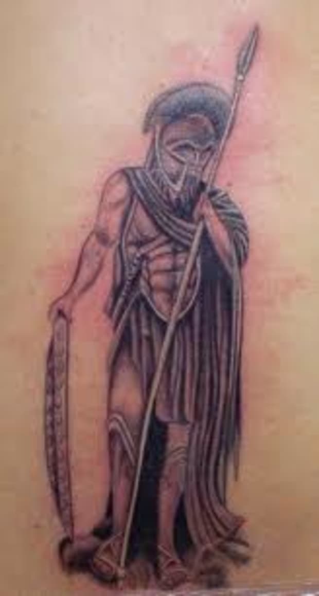 holy angel warrior tattoo