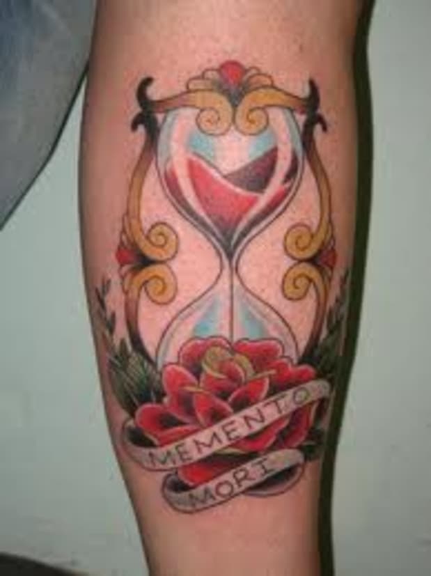 traditional hourglass tattoo designs