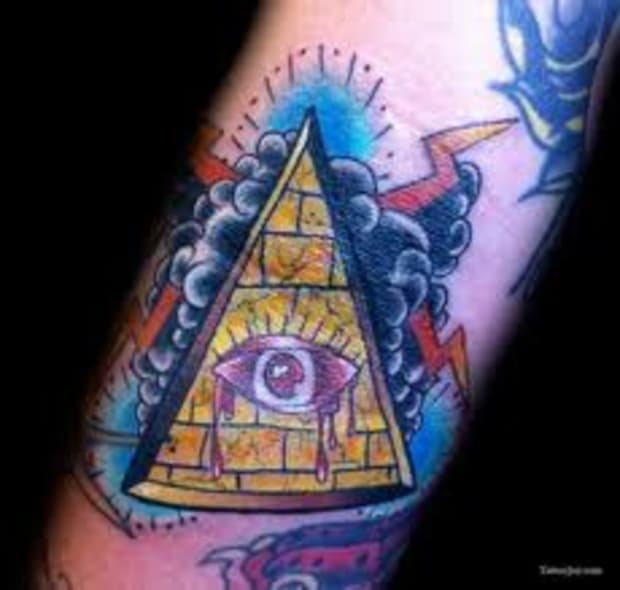 traditional pyramid tattoo