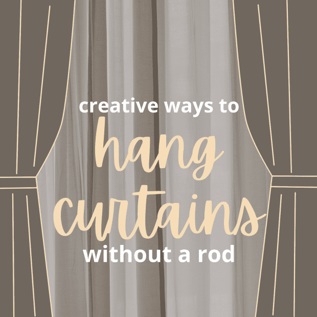How To Hang Curtains Without A Rod, How To Hang Curtain Rods Without Studs